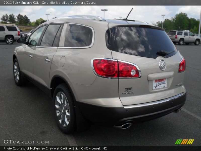 Gold Mist Metallic / Cashmere/Cocoa 2011 Buick Enclave CXL