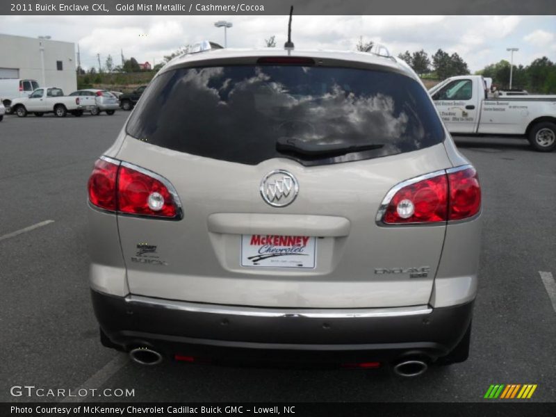 Gold Mist Metallic / Cashmere/Cocoa 2011 Buick Enclave CXL