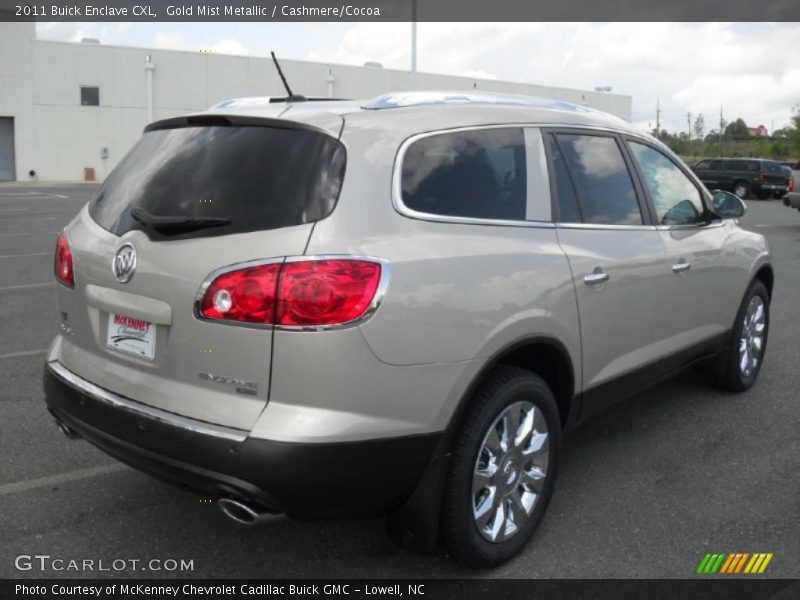 Gold Mist Metallic / Cashmere/Cocoa 2011 Buick Enclave CXL