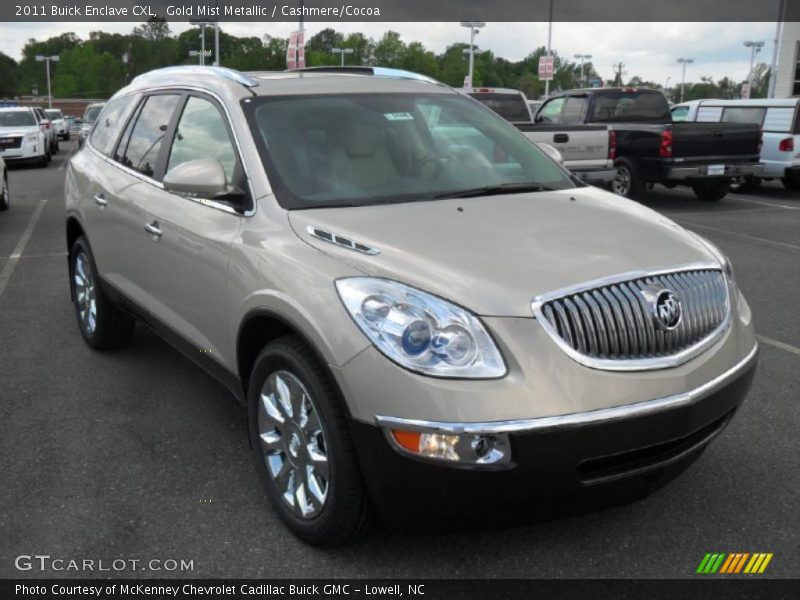 Gold Mist Metallic / Cashmere/Cocoa 2011 Buick Enclave CXL