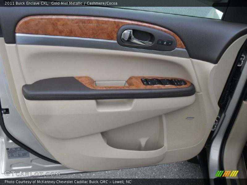 Gold Mist Metallic / Cashmere/Cocoa 2011 Buick Enclave CXL