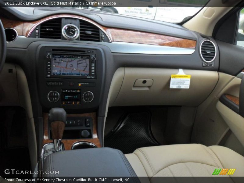 Gold Mist Metallic / Cashmere/Cocoa 2011 Buick Enclave CXL