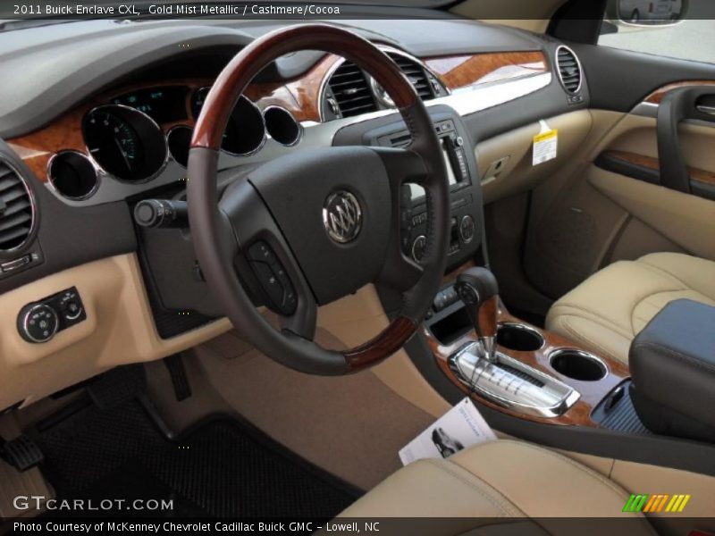 Gold Mist Metallic / Cashmere/Cocoa 2011 Buick Enclave CXL