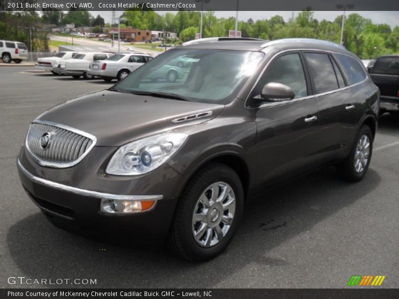 Cocoa Metallic / Cashmere/Cocoa 2011 Buick Enclave CXL AWD