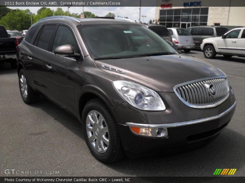 Cocoa Metallic / Cashmere/Cocoa 2011 Buick Enclave CXL AWD