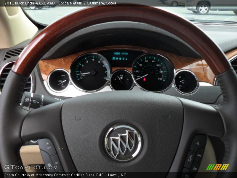 Cocoa Metallic / Cashmere/Cocoa 2011 Buick Enclave CXL AWD