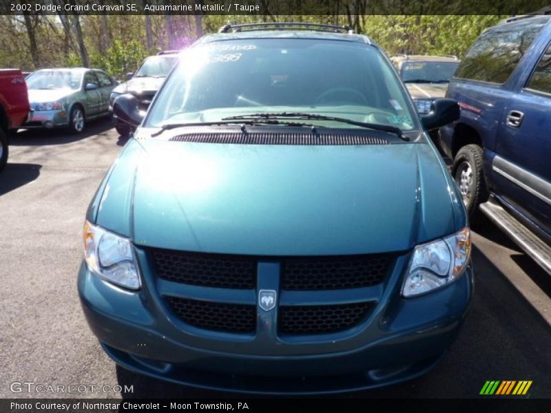 Aquamarine Metallic / Taupe 2002 Dodge Grand Caravan SE