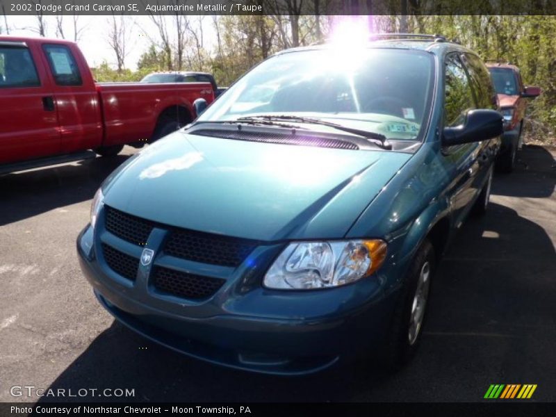 Aquamarine Metallic / Taupe 2002 Dodge Grand Caravan SE