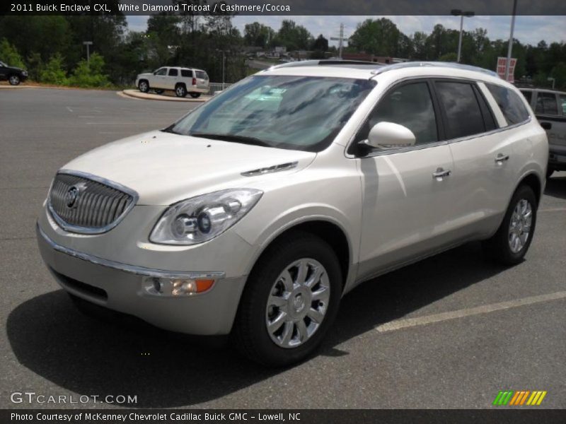 White Diamond Tricoat / Cashmere/Cocoa 2011 Buick Enclave CXL