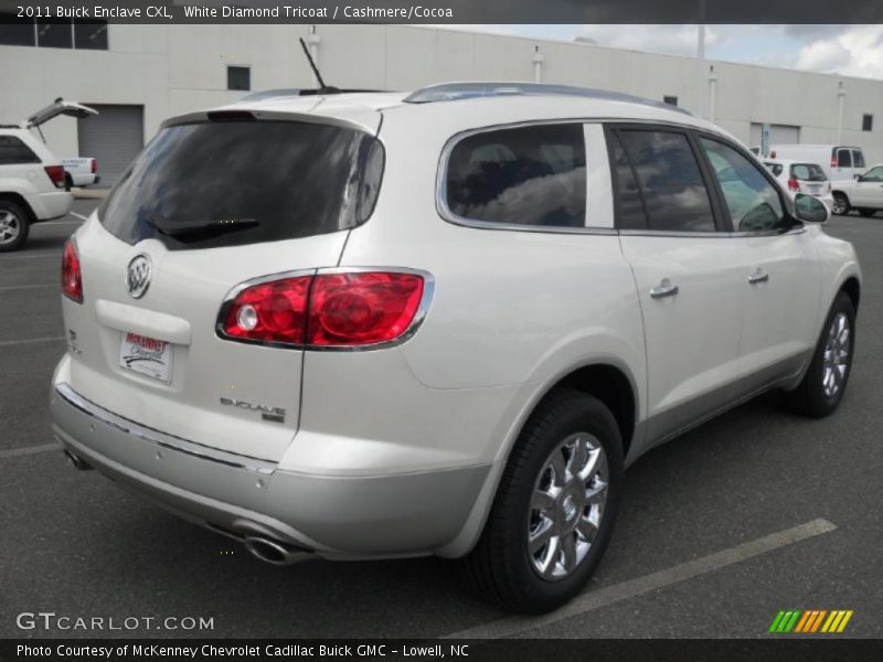 White Diamond Tricoat / Cashmere/Cocoa 2011 Buick Enclave CXL