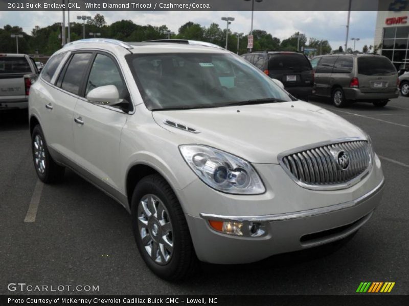 White Diamond Tricoat / Cashmere/Cocoa 2011 Buick Enclave CXL