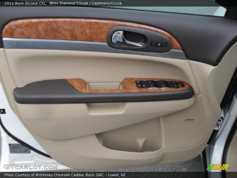 White Diamond Tricoat / Cashmere/Cocoa 2011 Buick Enclave CXL