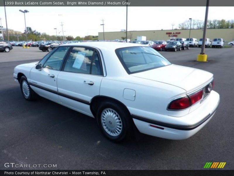 Bright White Diamond / Medium Gray 1999 Buick LeSabre Custom Sedan