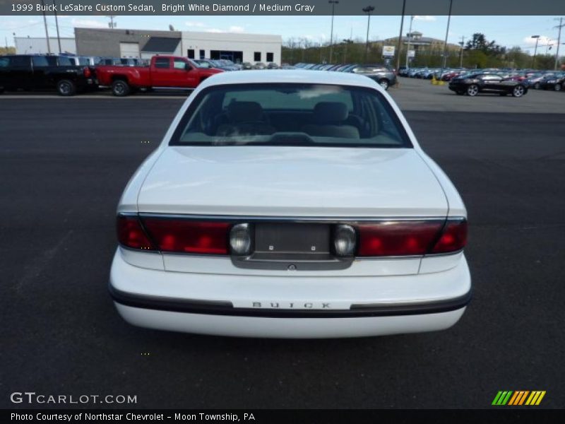Bright White Diamond / Medium Gray 1999 Buick LeSabre Custom Sedan