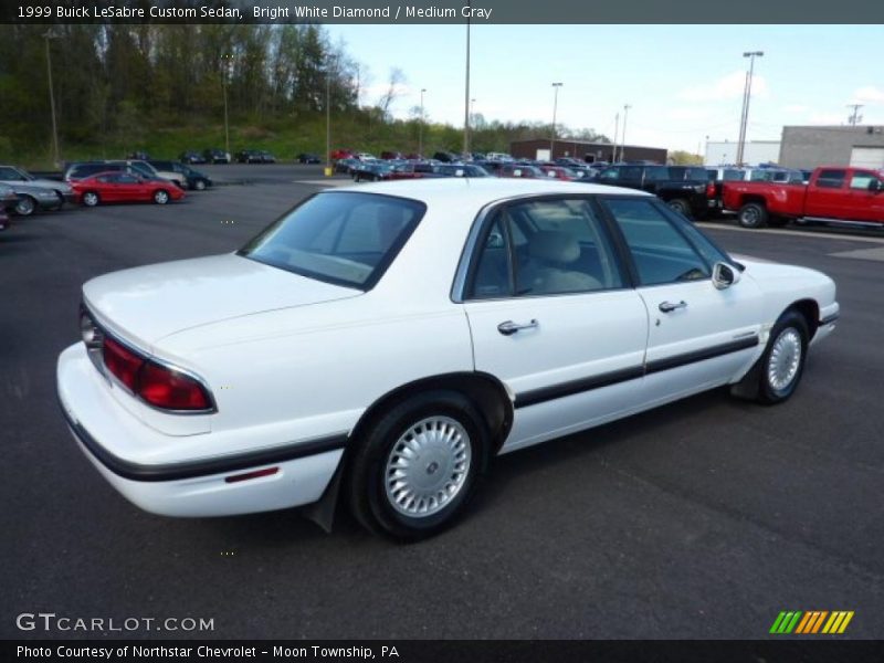 Bright White Diamond / Medium Gray 1999 Buick LeSabre Custom Sedan