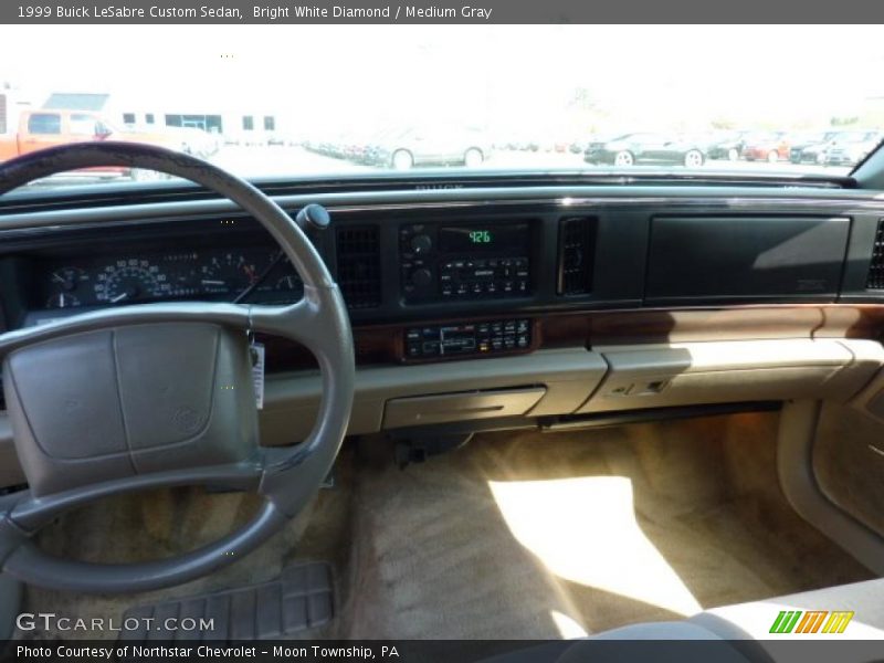 Bright White Diamond / Medium Gray 1999 Buick LeSabre Custom Sedan