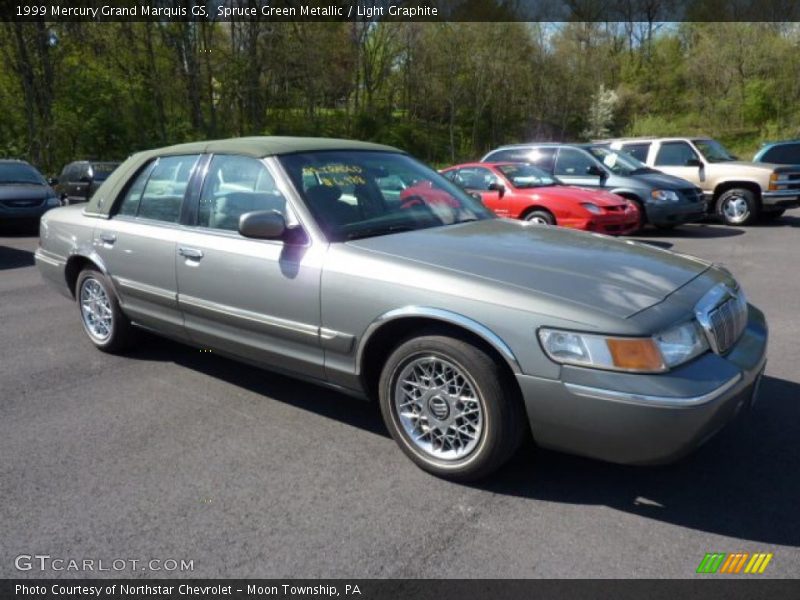 Spruce Green Metallic / Light Graphite 1999 Mercury Grand Marquis GS