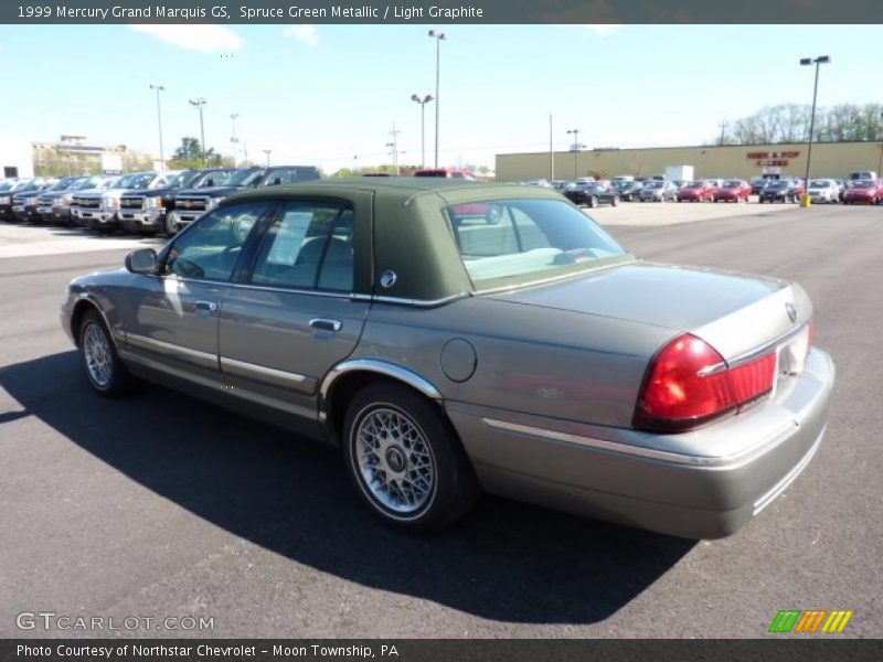Spruce Green Metallic / Light Graphite 1999 Mercury Grand Marquis GS