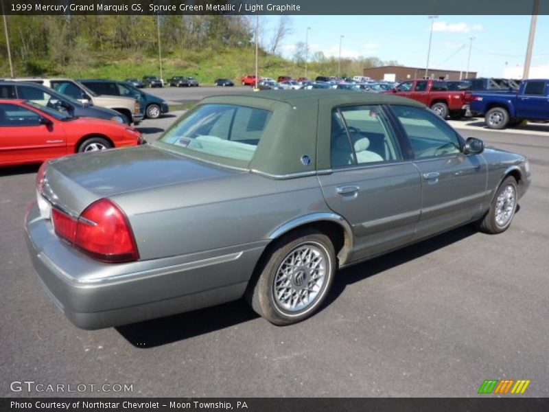 Spruce Green Metallic / Light Graphite 1999 Mercury Grand Marquis GS