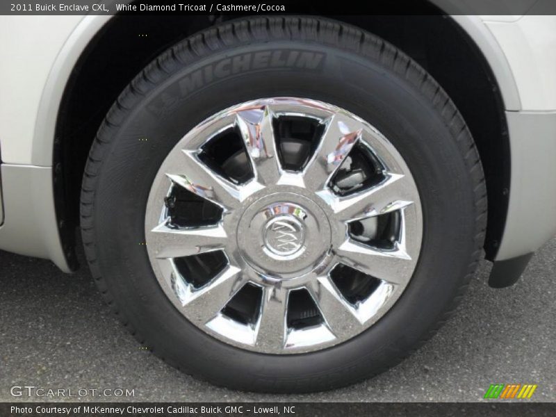 White Diamond Tricoat / Cashmere/Cocoa 2011 Buick Enclave CXL