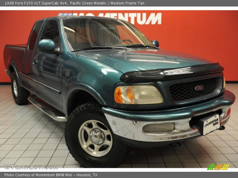 Pacific Green Metallic / Medium Prairie Tan 1998 Ford F150 XLT SuperCab 4x4