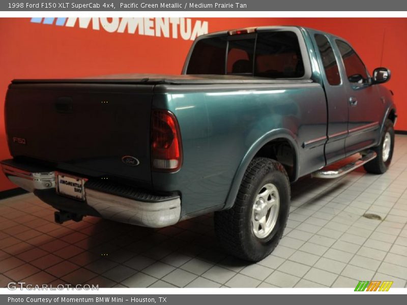 Pacific Green Metallic / Medium Prairie Tan 1998 Ford F150 XLT SuperCab 4x4