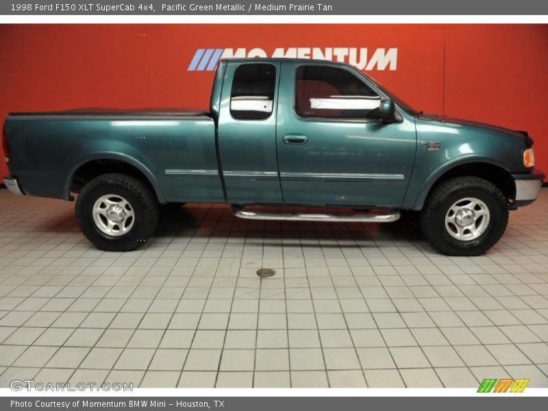 Pacific Green Metallic / Medium Prairie Tan 1998 Ford F150 XLT SuperCab 4x4
