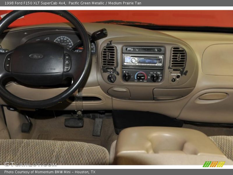 Pacific Green Metallic / Medium Prairie Tan 1998 Ford F150 XLT SuperCab 4x4