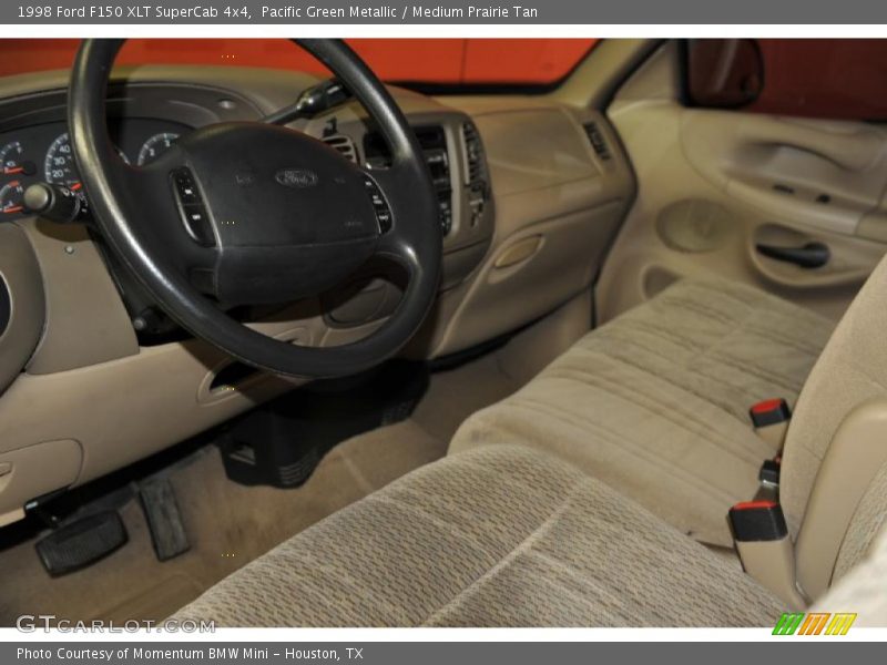 Pacific Green Metallic / Medium Prairie Tan 1998 Ford F150 XLT SuperCab 4x4