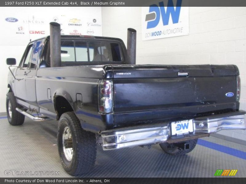 Black / Medium Graphite 1997 Ford F250 XLT Extended Cab 4x4