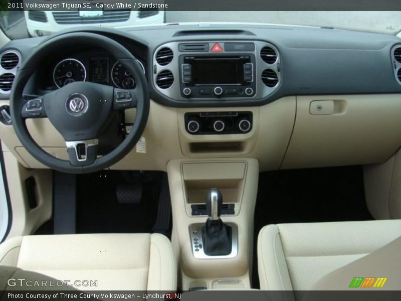 Candy White / Sandstone 2011 Volkswagen Tiguan SE