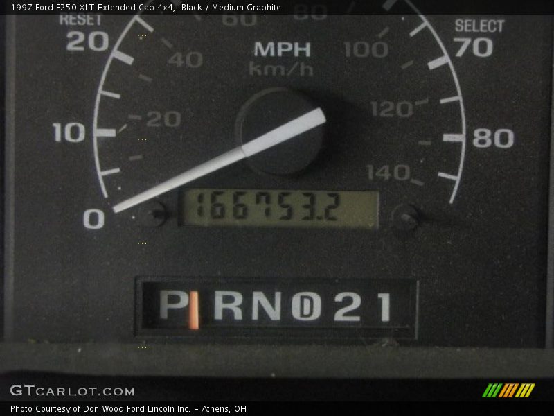 Black / Medium Graphite 1997 Ford F250 XLT Extended Cab 4x4