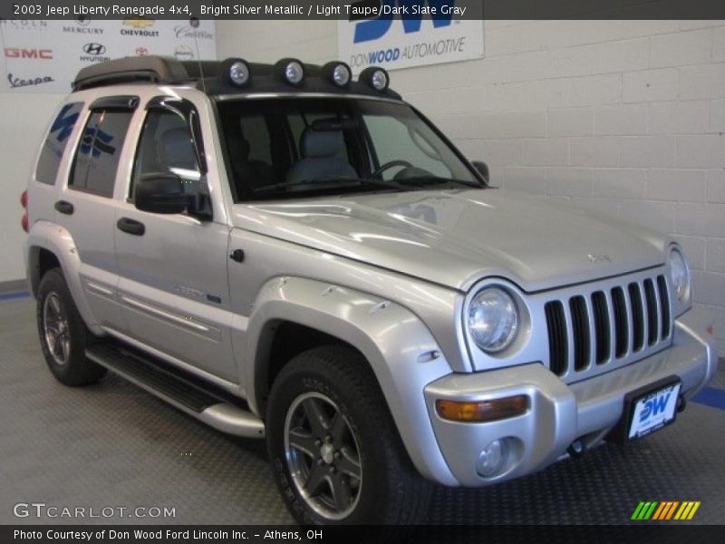 Bright Silver Metallic / Light Taupe/Dark Slate Gray 2003 Jeep Liberty Renegade 4x4