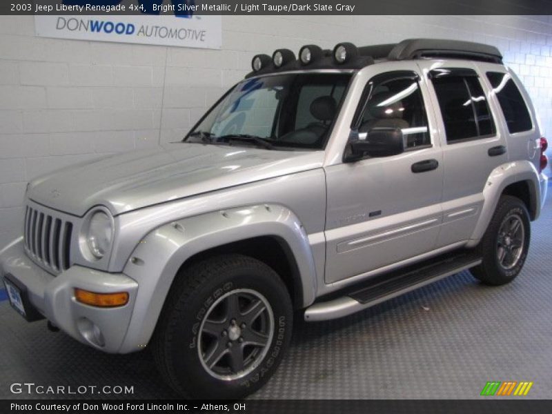 Bright Silver Metallic / Light Taupe/Dark Slate Gray 2003 Jeep Liberty Renegade 4x4