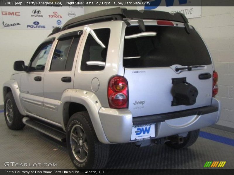 Bright Silver Metallic / Light Taupe/Dark Slate Gray 2003 Jeep Liberty Renegade 4x4