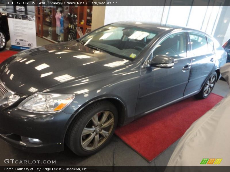 Smokey Granite Mica / Black/Red Walnut 2011 Lexus GS 350 AWD