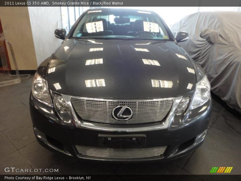 Smokey Granite Mica / Black/Red Walnut 2011 Lexus GS 350 AWD