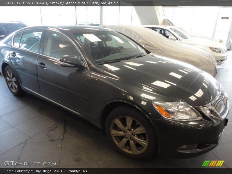 Smokey Granite Mica / Black/Red Walnut 2011 Lexus GS 350 AWD