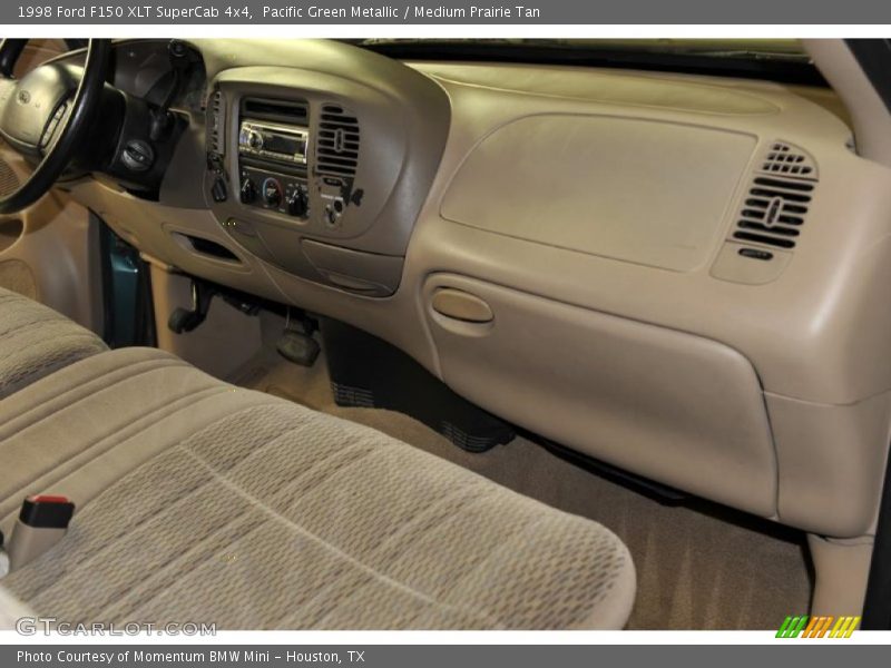 Pacific Green Metallic / Medium Prairie Tan 1998 Ford F150 XLT SuperCab 4x4