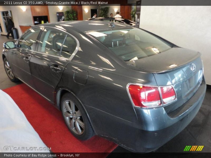 Smokey Granite Mica / Black/Red Walnut 2011 Lexus GS 350 AWD