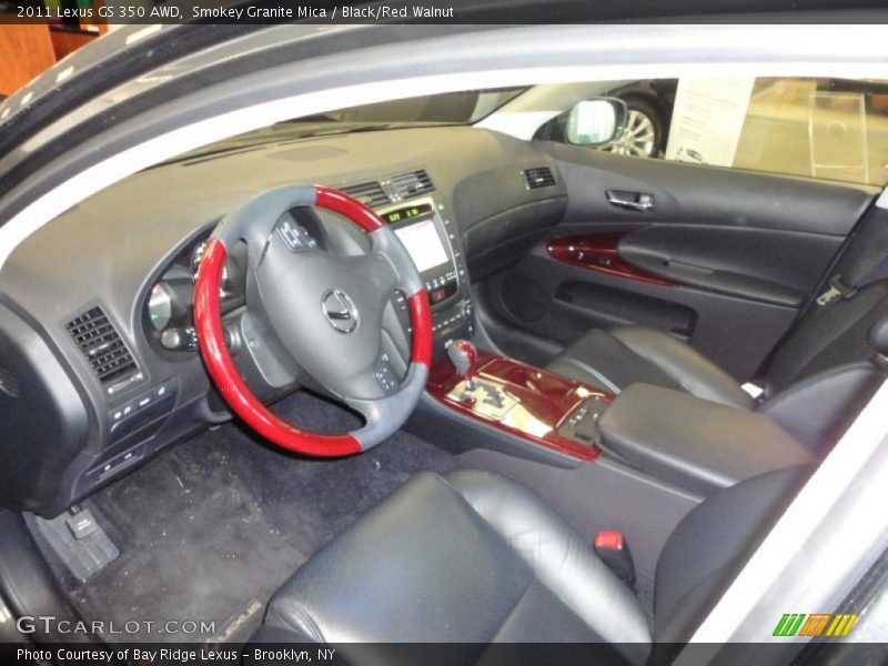  2011 GS 350 AWD Black/Red Walnut Interior