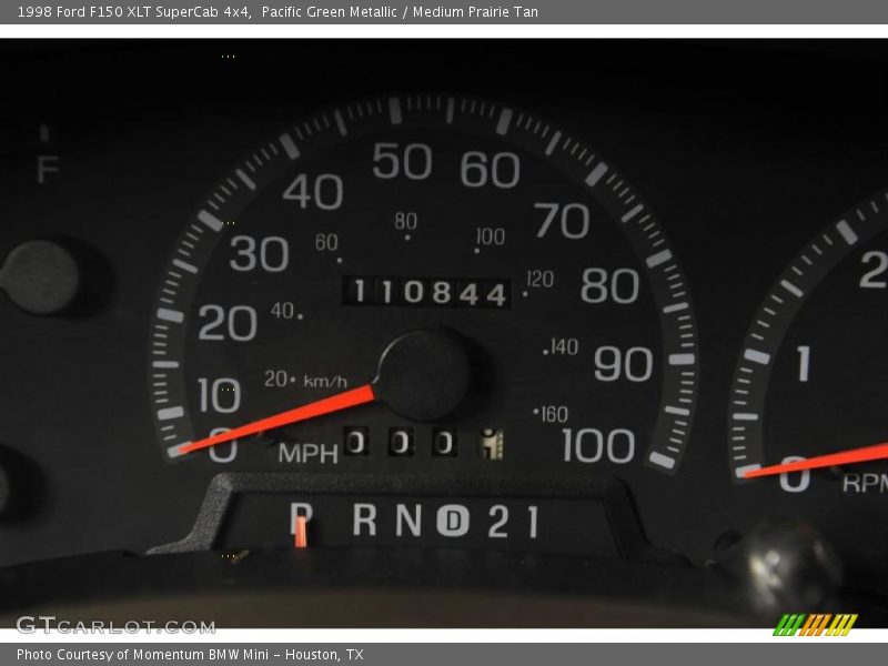 Pacific Green Metallic / Medium Prairie Tan 1998 Ford F150 XLT SuperCab 4x4