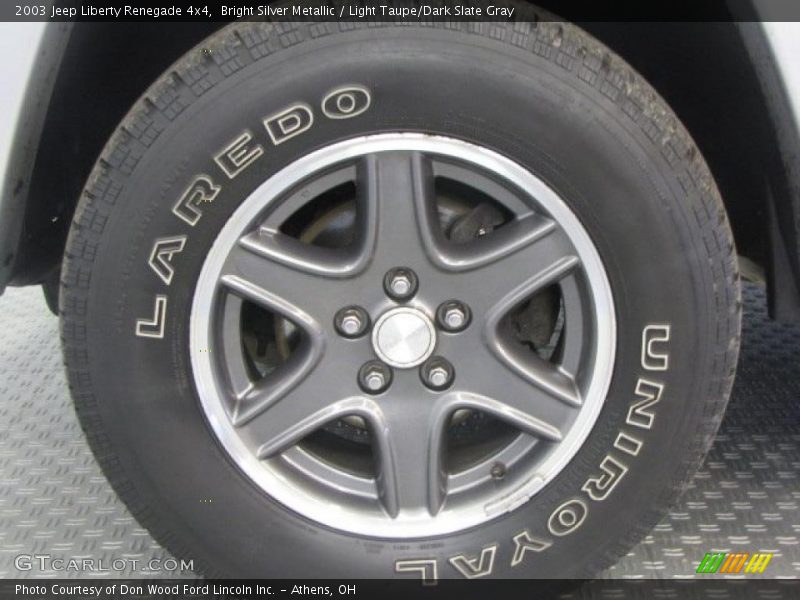Bright Silver Metallic / Light Taupe/Dark Slate Gray 2003 Jeep Liberty Renegade 4x4