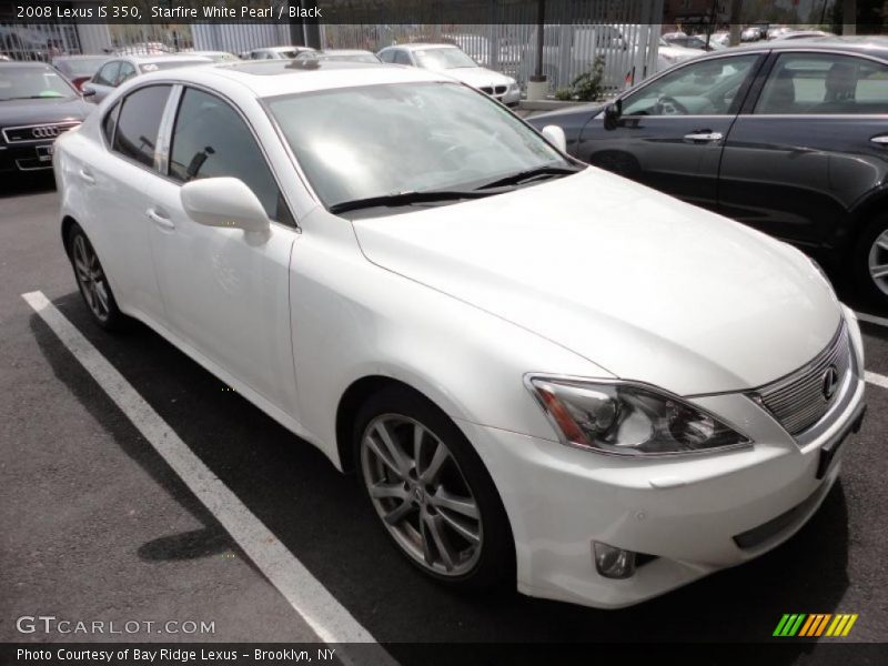 Starfire White Pearl / Black 2008 Lexus IS 350