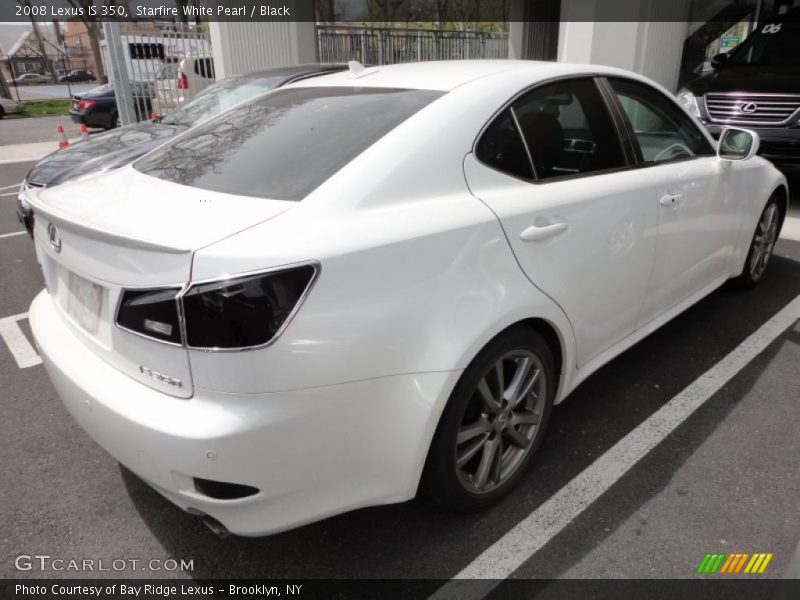 Starfire White Pearl / Black 2008 Lexus IS 350