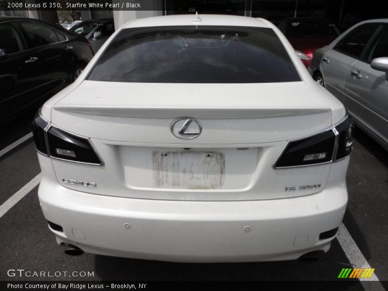 Starfire White Pearl / Black 2008 Lexus IS 350