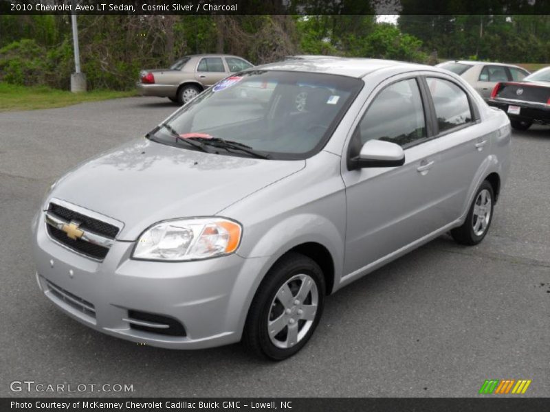 Cosmic Silver / Charcoal 2010 Chevrolet Aveo LT Sedan
