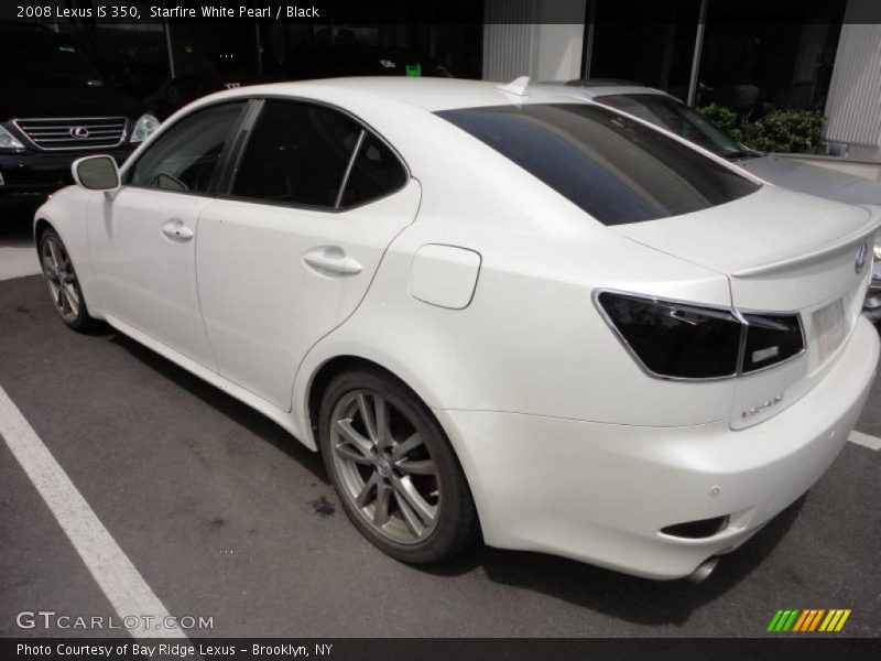 Starfire White Pearl / Black 2008 Lexus IS 350