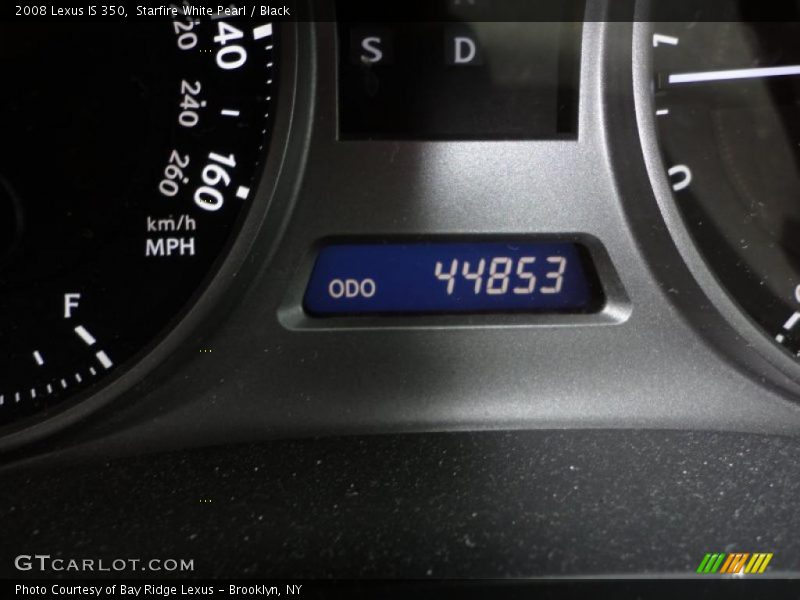 Starfire White Pearl / Black 2008 Lexus IS 350