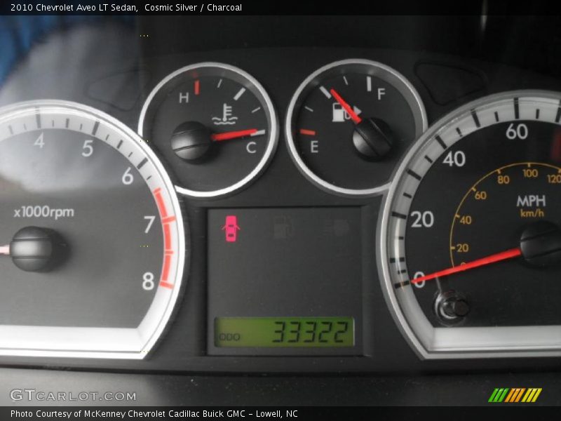 Cosmic Silver / Charcoal 2010 Chevrolet Aveo LT Sedan